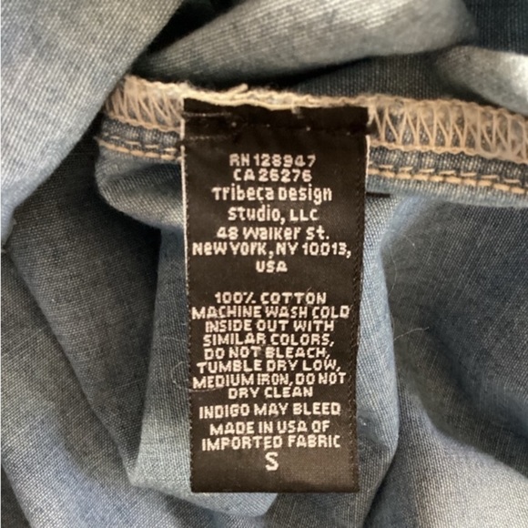 Nili Lotan Light Blue Denim/ Chambray Long Sleeves Small - Picture 10 of 10